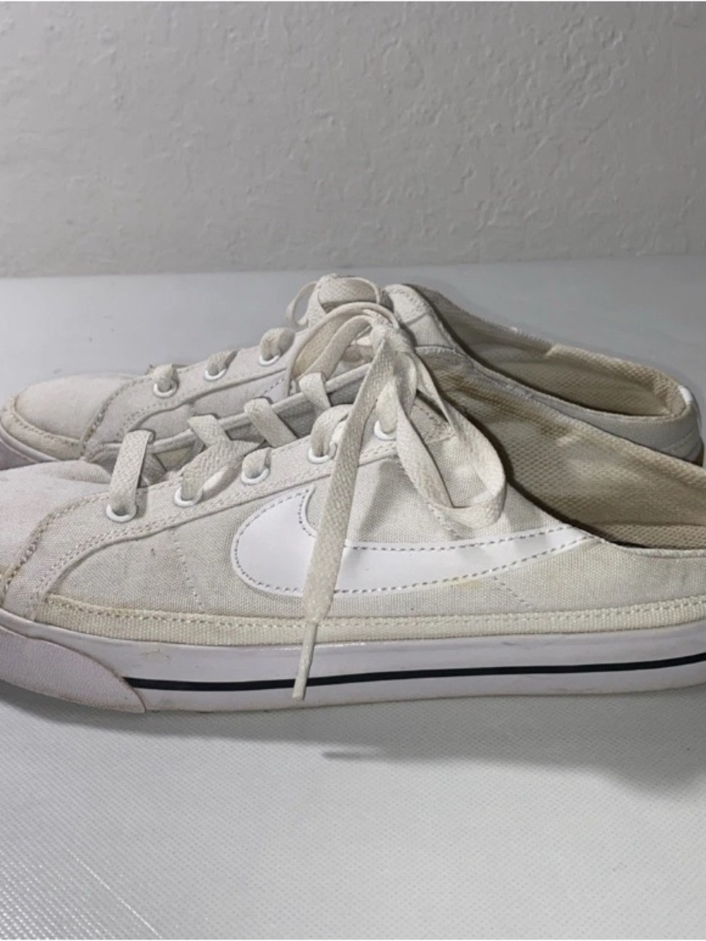 GOOD Nike Court Legacy Mule White DB3970-100 Shoes Women's Size 10 Sneakers - Picture 5 of 9